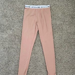 Pretty Little Thing NUDE LEGGINGS